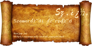 Szemerédi Árpád névjegykártya