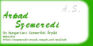 arpad szemeredi business card